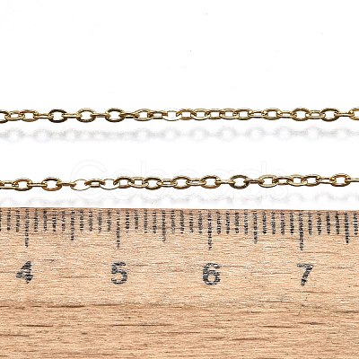 Ion Plating(IP) 304 Stainless Steel Cable Chain Necklaces NJEW-E026-04G-B-1