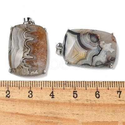Natural Mixed Gemstone Pendants G-Z070-01P-06-1