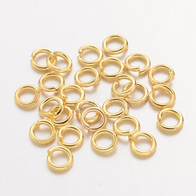 Brass Open Jump Rings X-JRC4MM-G-1