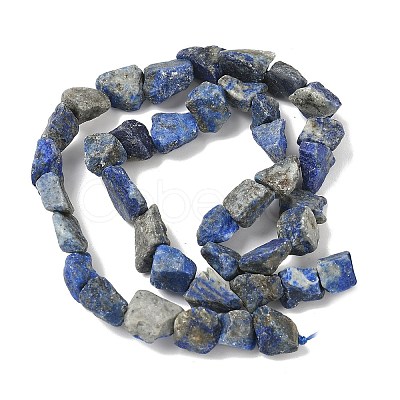Raw Rough Natural Lapis Lazuli Beads Strands G-M453-D06-1