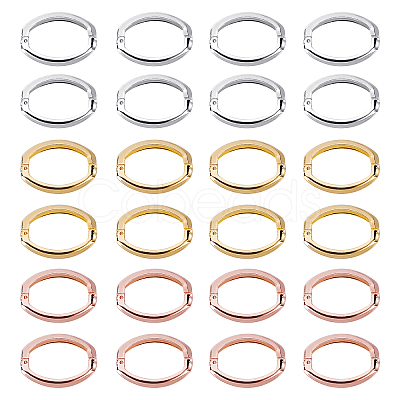 Brass Twister Clasps KK-FH0001-36-1