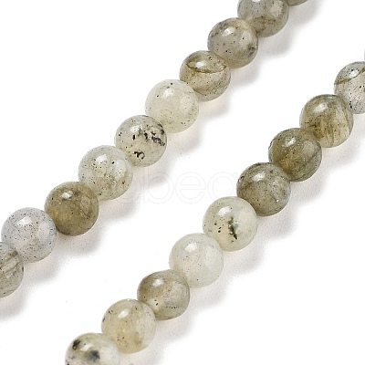 Natural Labradorite Bead Strands G-O155-05B-4mm-1