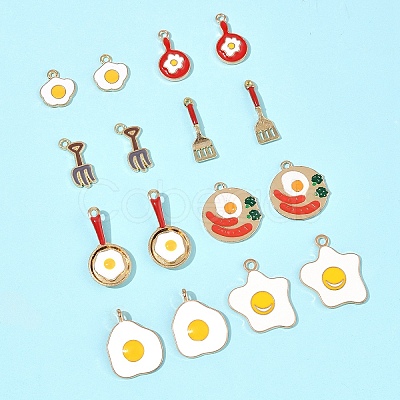 24Pcs 8 Styles Alloy Enamel Charms ENAM-FS0002-78-1
