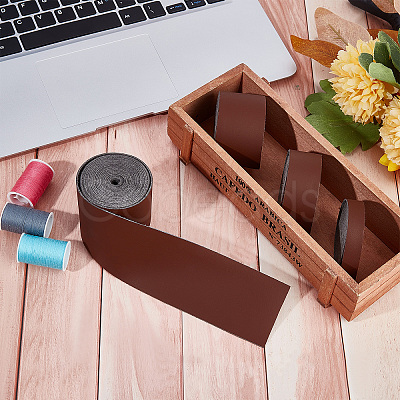 Matte Style PU Leather Ribbon DIY-WH0030-64C-1