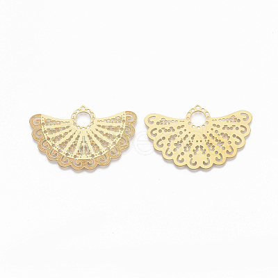 304 Stainless Steel Filigree Joiners X-STAS-S079-109-1
