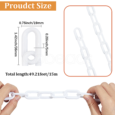 1Pc PVC Plastic Cable Chains FIND-SP0020-65B-1