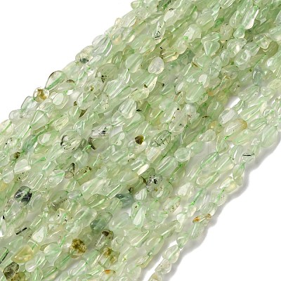 Natural Prehnite Beads Strands G-I389-A19-1