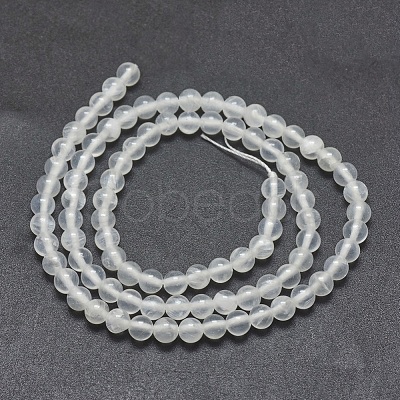 Natural Selenite Beads Strands X-G-G792-24A-1