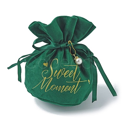Velvet Jewelry Drawstring Pouches TP-CJC0002-01B-1