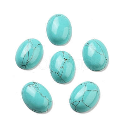 Synthetic Turquoise Cabochons G-G145-01B-50-1