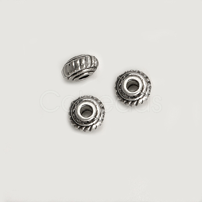 Tibetan Style Alloy Beads TIBEB-ZN664-AS-NR-1
