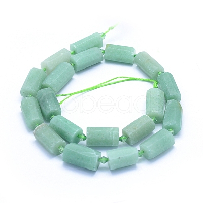 Frosted Natural Aventurine Beads Strands G-L552C-01-1