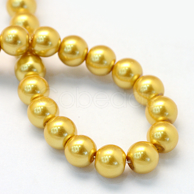 Baking Paint Glass Pearl Bead Strands HY-Q003-5mm-31-1