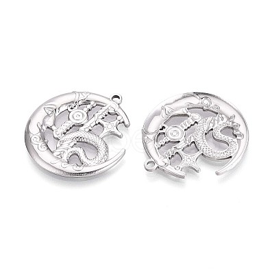 304 Stainless Steel Pendants STAS-T065-11P-1