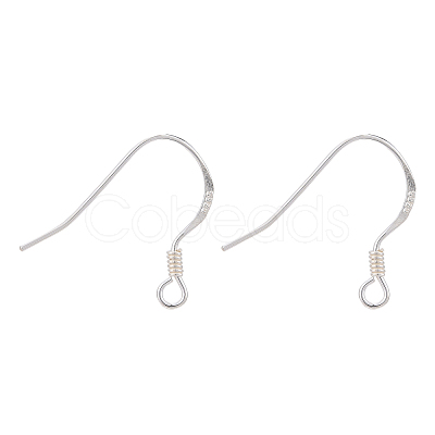 925 Sterling Silver Earring Hooks STER-K167-049B-S-1