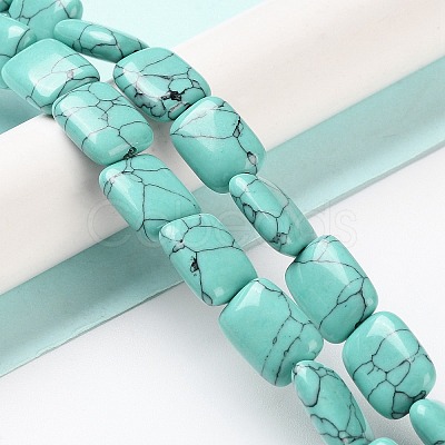 Synthetic Turquoise Beads Strands G-K357-D17-01-1