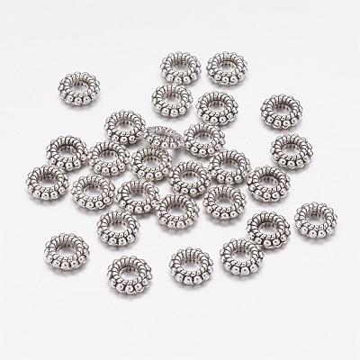 Tibetan Style Alloy Beads X-TIBEB-A12-3597-AS-LF-1
