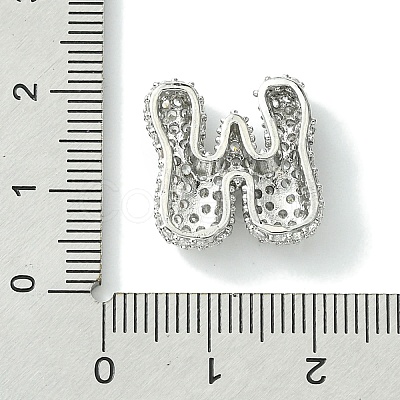 Rack Plating Brass Clear Cubic Zirconia Pendants KK-S378-01P-W-1