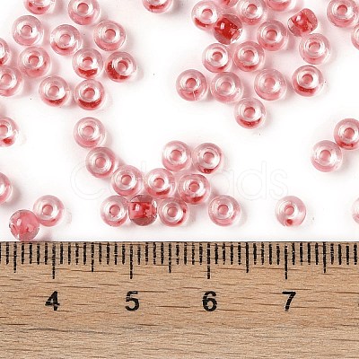 Transparent Inside Colours Glass Seed Beads X1-SEED-A032-04J-1