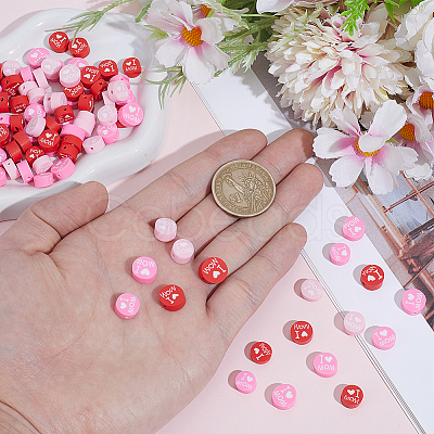 6 Strands 3 Colors Handmade Polymer Clay Bead Strands CLAY-PA0001-43-1