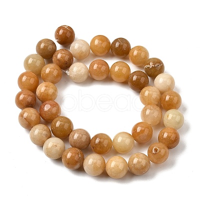 Natural Old Topaz Jade Beads Strands X-G-F364-06-10mm-1