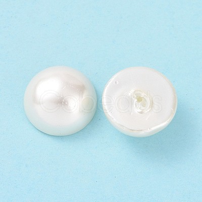 Shell Pearl Half Drilled Beads X-BSHE-G011-01-12mm-1