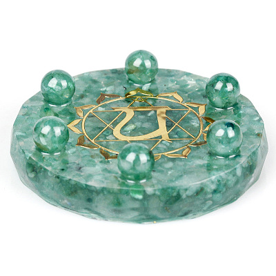 Resin Chakra Round Display Decoration PW-WG65353-04-1