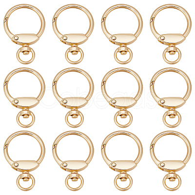 12Pcs Alloy Swivel Clasp FIND-SC0010-10KCG-1