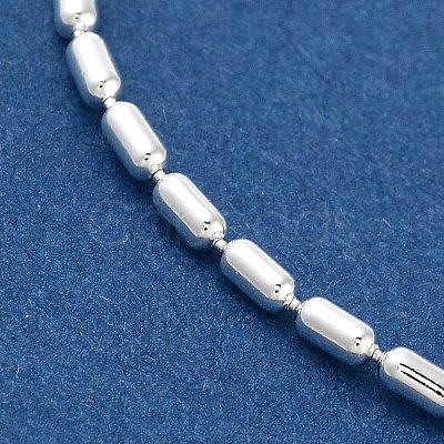 Brass Column Link Chain Necklaces for Women NJEW-Q344-07S-1