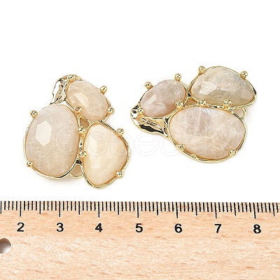 Natural Moonstone Links connectors G-E526-28G-1