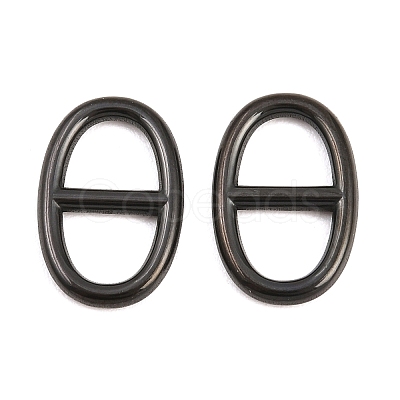 304 Stainless Steel Oval Links Connector Charms STAS-F366-02A-EB-1