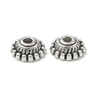 Tibetan Style Alloy Bead Caps X-LF1235Y-NF-1