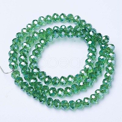 Electroplate Glass Beads Strands EGLA-A034-T1mm-A10-1