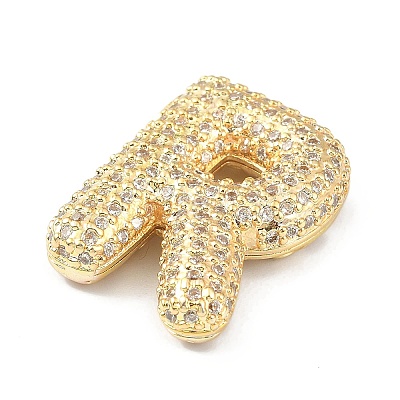 Rack Plating Brass Micro Pave Cubic Zirconia Pendants KK-Q790-01R-G-1