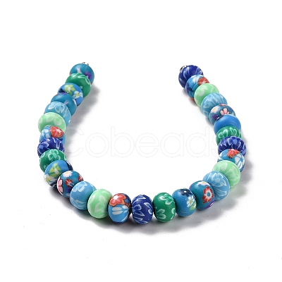 Handmade Polymer Clay Beads Strands CLAY-G110-01-1