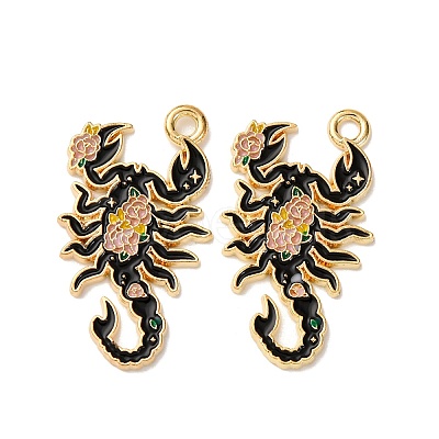 Alloy Enamel Pendants FIND-H051-08G-1