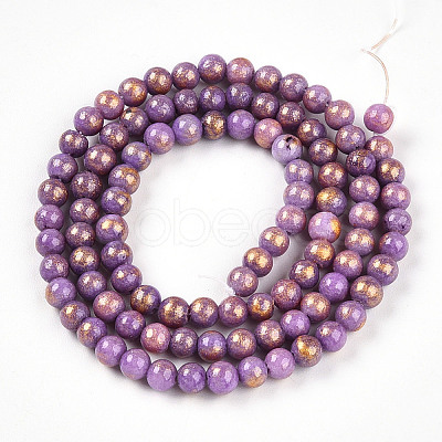 Natural Mashan Jade Beads Strands G-A255-A01-04G-1