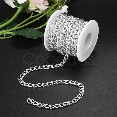 Aluminium Twisted Curb Chains CHA-YW0001-01S-1