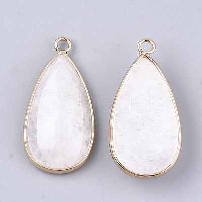 Natural White Jade Pendants G-S344-51G-1