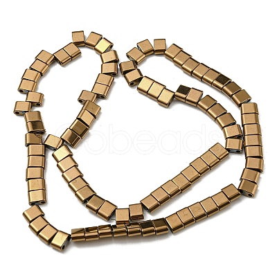 Electroplated Non-magnetic Synthetic Hematite Beads Strands G-C106-B02-13B-1