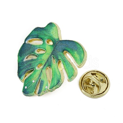 Leaf Enamel Pins JEWB-S040-01C-G-1