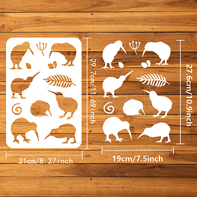 Plastic Drawing Painting Stencils Templates DIY-WH0396-0063-1