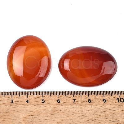 Natural Agate Cabochons X-G-K021-40x30mm-01-1