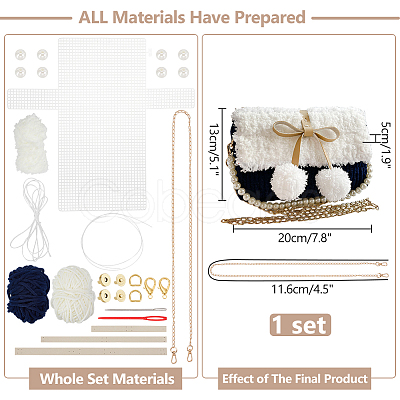 DIY Shoulder Bag Making Kits DIY-WH0504-319A-1