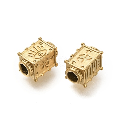 Ion Plating(IP) 304 Stainless Steel Beads STAS-Q335-18G-1