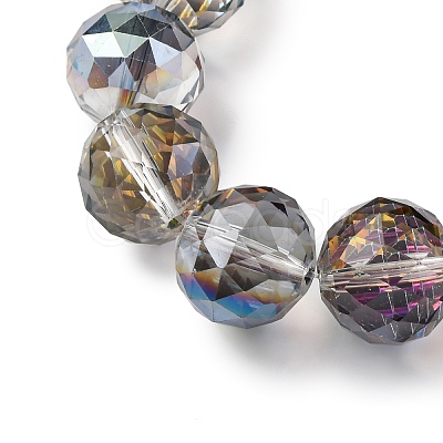 Transparent Electroplate Glass Beads Strands EGLA-N002-34G-F05-1