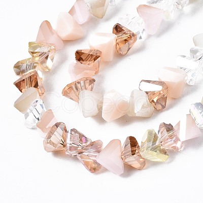 Electroplate Glass Beads Strands EGLA-N002-06I-1