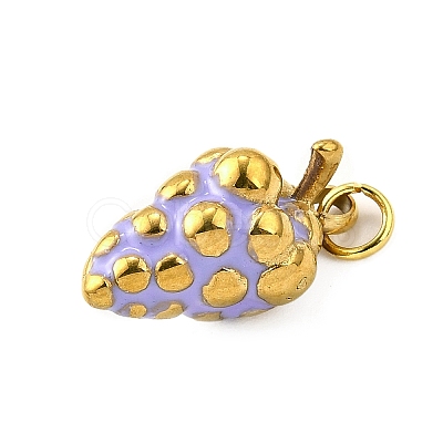 304 Stainless Steel Enamel Charms STAS-M121-11B-G-1