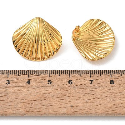 304 Stainless Steel Stud Earrings SA-CBA46AF-06G-02-1