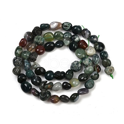 Natural Indian Agate Beads Strands G-Q060-D08-01-1